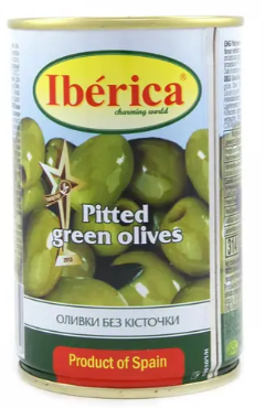 Оливки Iberica зелені без кісточки 300 г